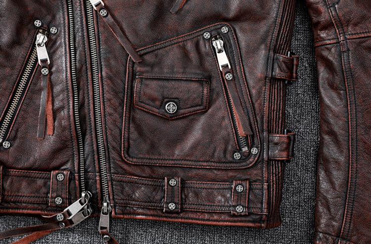 VAAGOON BRAWTA DECO LEATHER JACKET