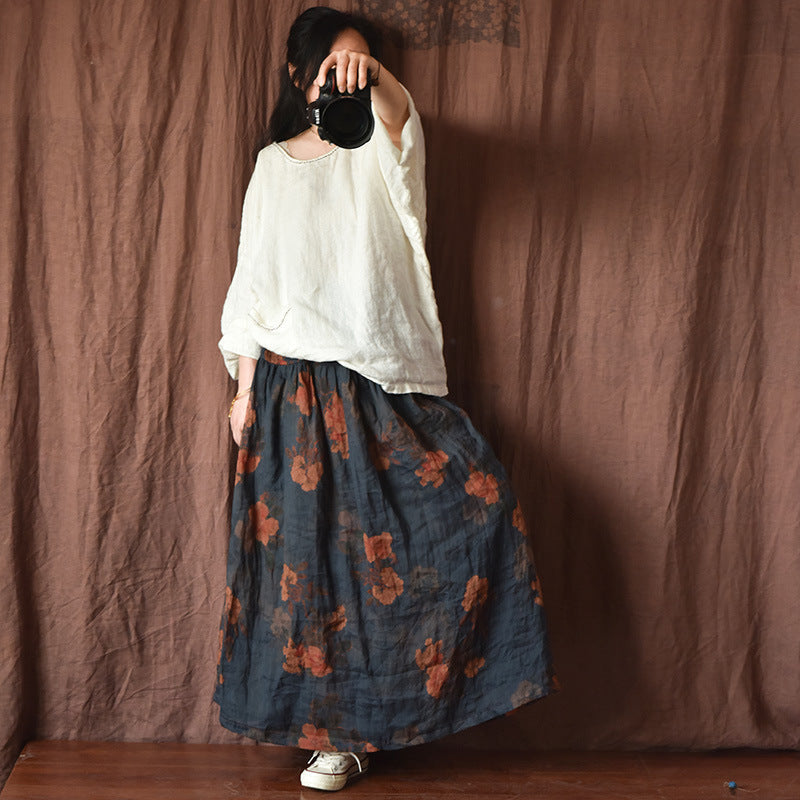 VAAGOON RETRO FLORA SKIRT
