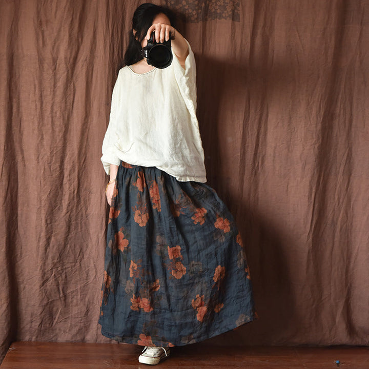 VAAGOON RETRO FLORA SKIRT