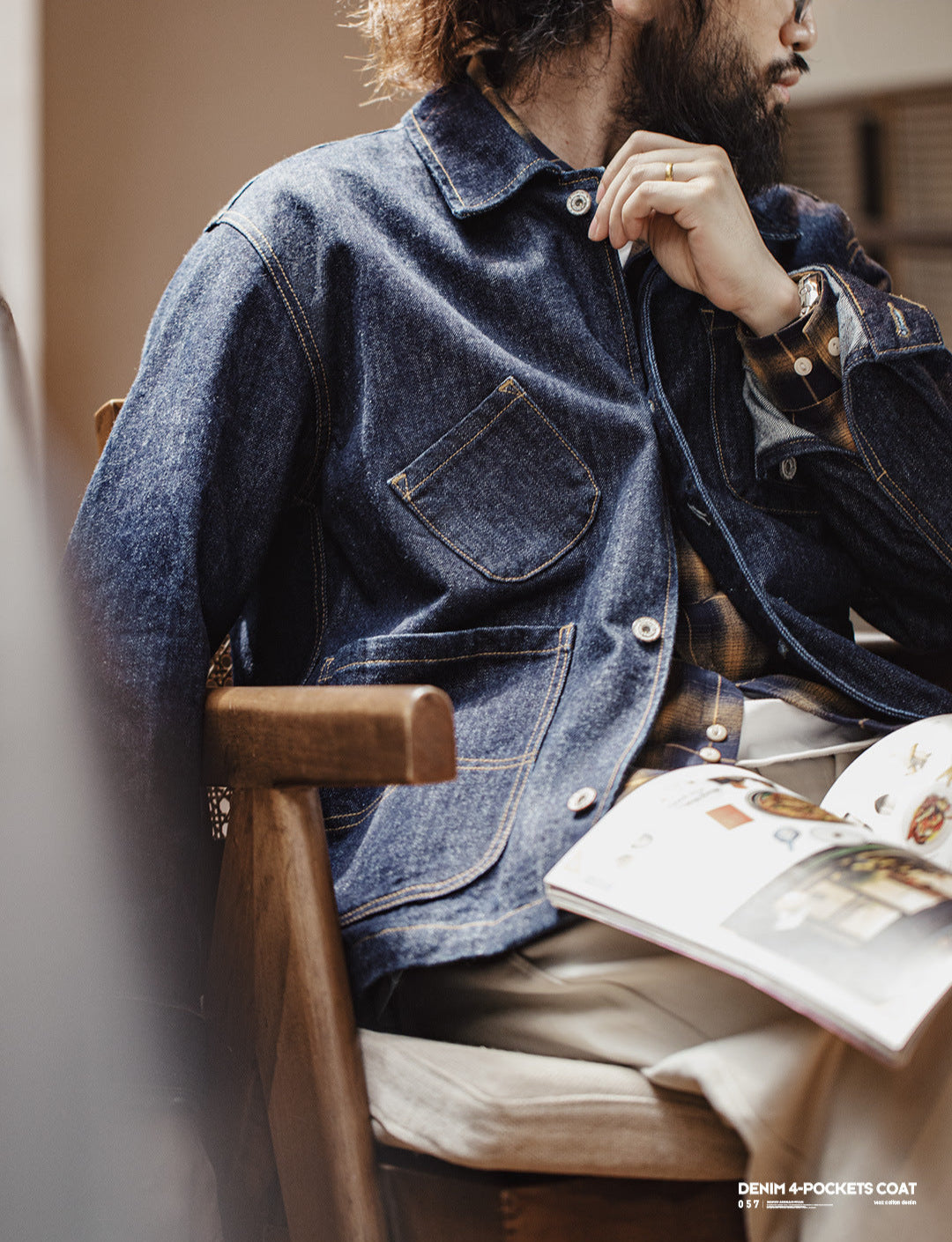 VAAGOON DENIM 4-POCKETS COAT