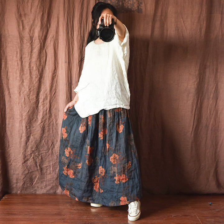 VAAGOON RETRO FLORA SKIRT