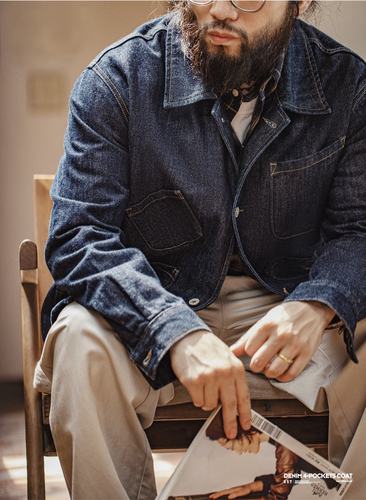 VAAGOON DENIM 4-POCKETS COAT