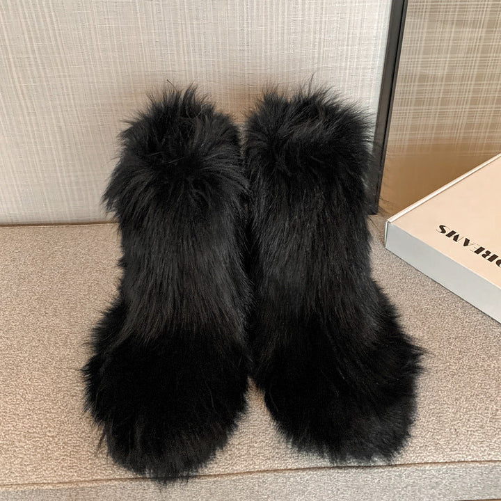 Vaagoon Arctic Fox Fur Boots