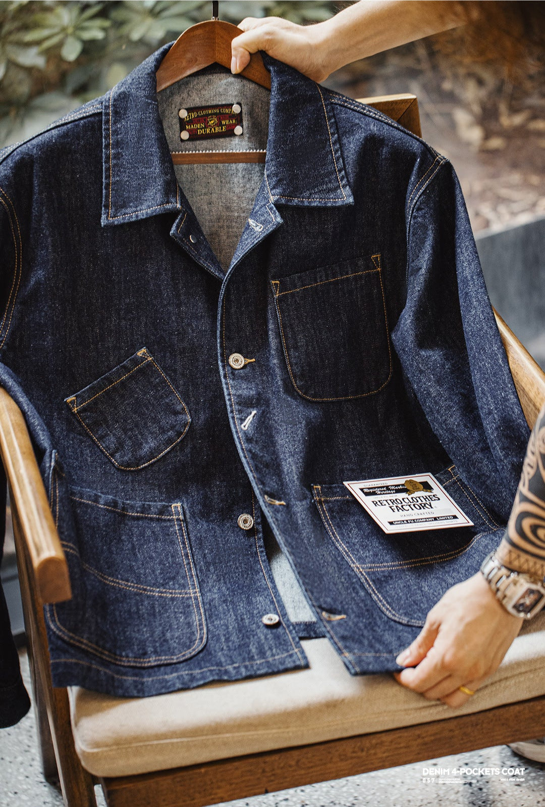 VAAGOON DENIM 4-POCKETS COAT