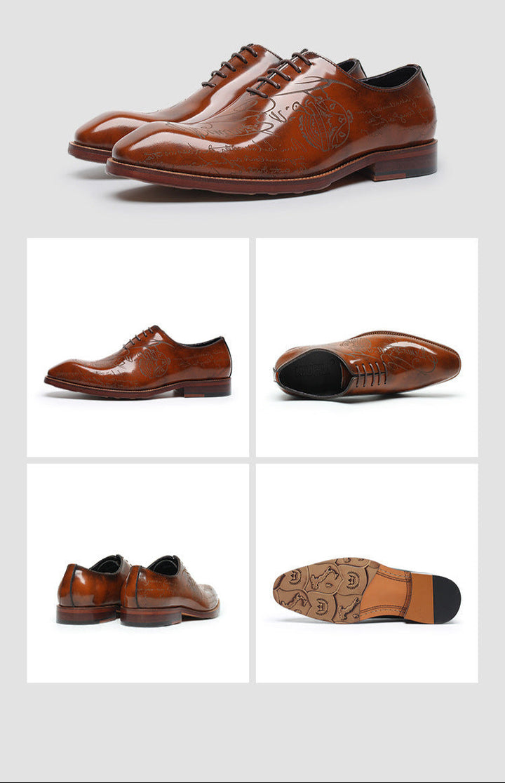 Vaagoon NeroLuxe Leather Men's Classic Shoes