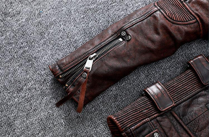 VAAGOON BRAWTA DECO LEATHER JACKET