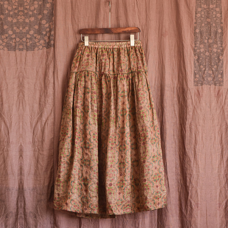 VAAGOON RETRO FLORA SKIRT