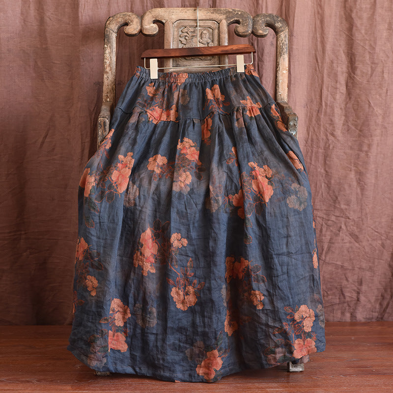 VAAGOON RETRO FLORA SKIRT