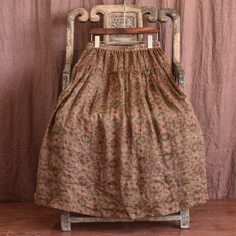 VAAGOON RETRO FLORA SKIRT