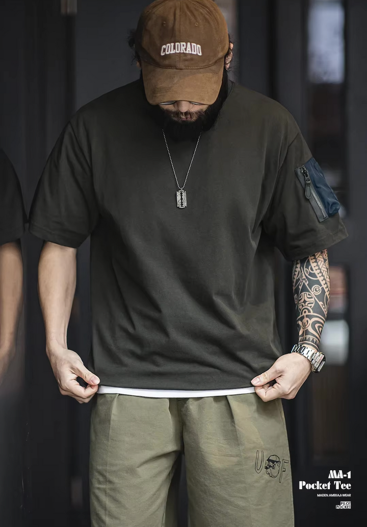 VAAGOON VINTAGE MA-1 POCKET TEE T-SHIRT