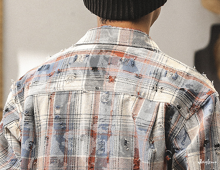 VAAGOON Autumn Highland Plaid Shirt