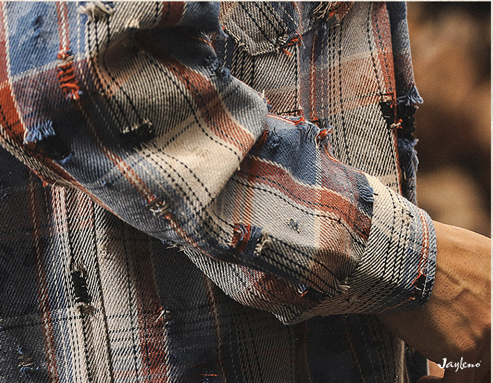 VAAGOON Autumn Highland Plaid Shirt