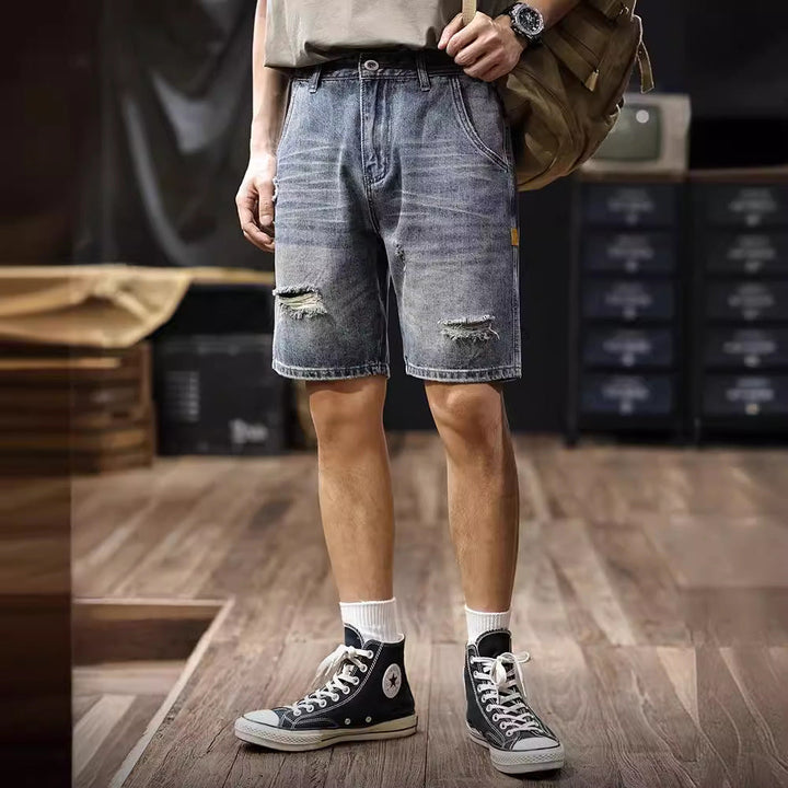VAAGOON Street Fray Denim Shorts