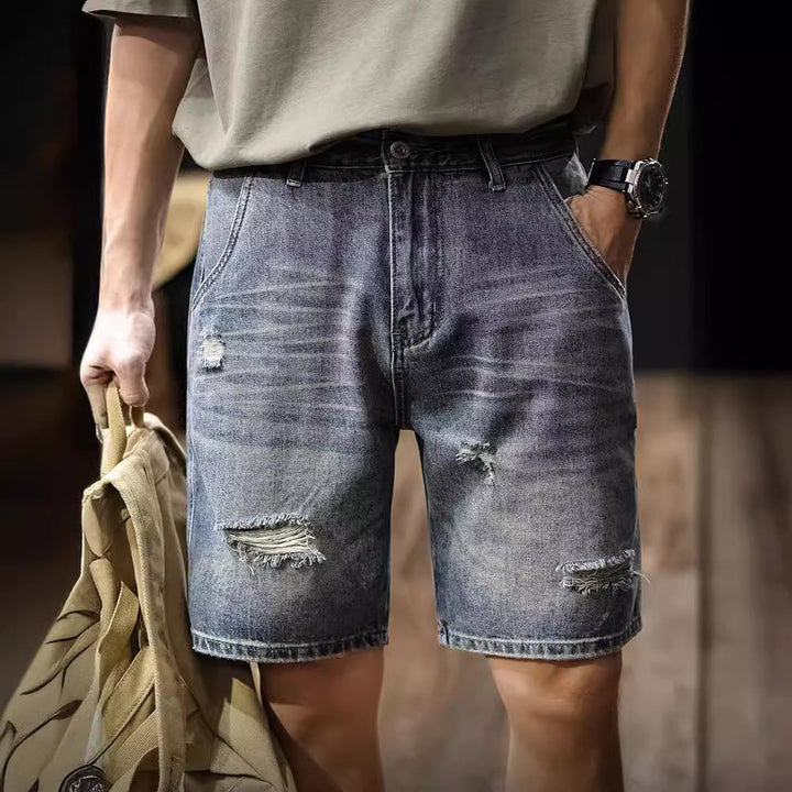VAAGOON Street Fray Denim Shorts