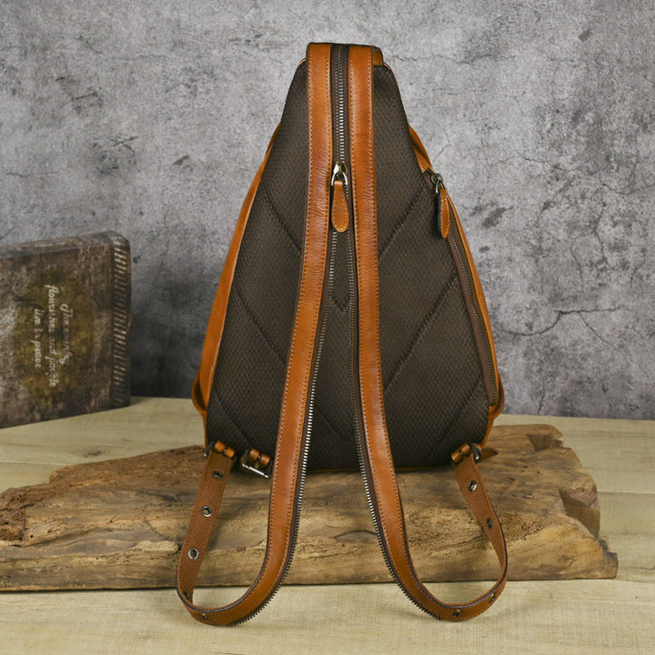 Vaagoon UrbanNomad Genuine Leather Chest Bag