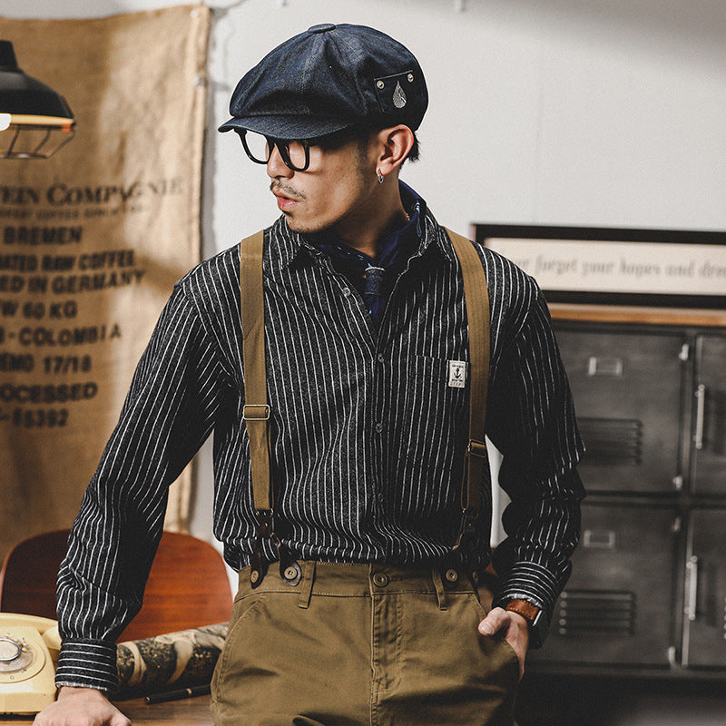 VAAGOON Deep Striped Overshirt