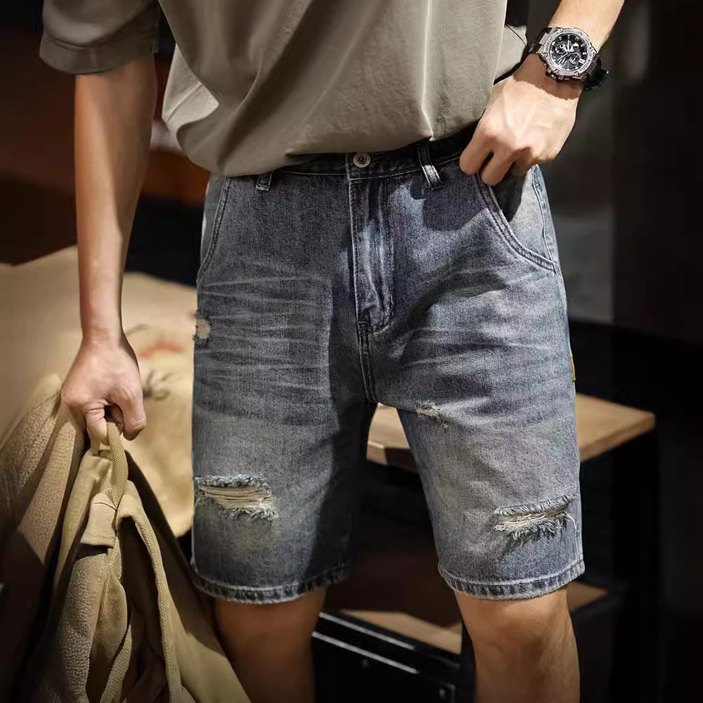 VAAGOON Street Fray Denim Shorts