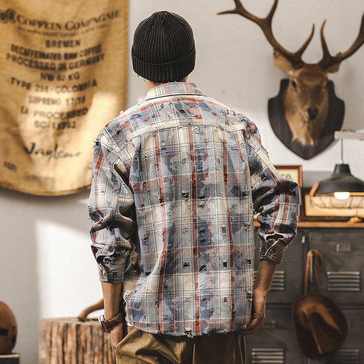 VAAGOON Autumn Highland Plaid Shirt