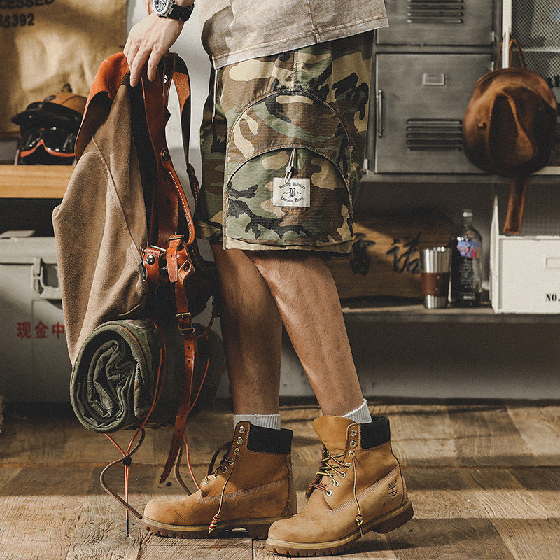 VAAGOON Urban Camo Badge Shorts