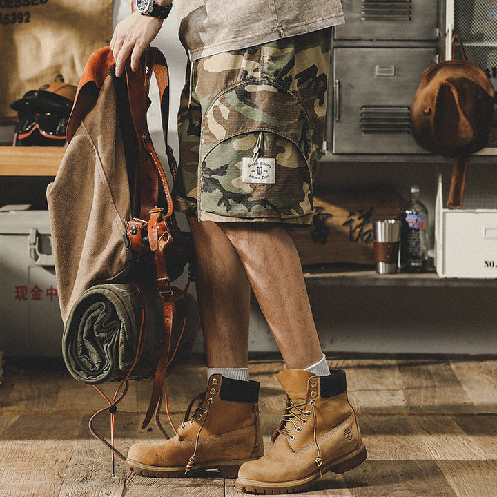 VAAGOON Urban Camo Badge Shorts