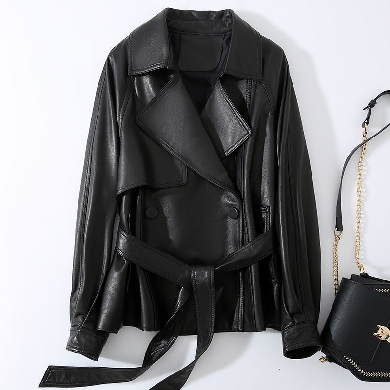 Vaagoon NobleSkin Leather Women's Short Style Jacket