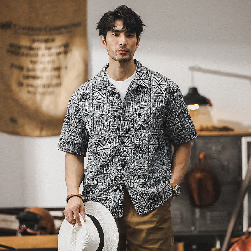 VAAGOON Tribal Pattern Shirt