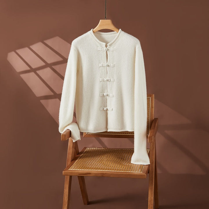 Vaagoon Retro Charm Cashmere Short Cardigan