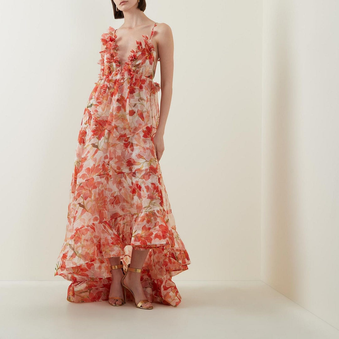 Vaagoon Silvia Deep V Neck Sleeveless Summer Dress