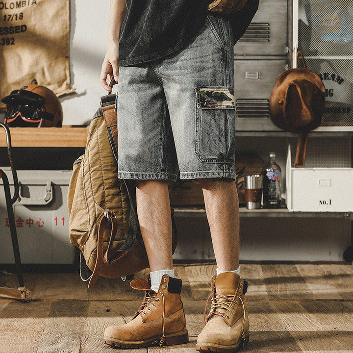 VAAGOON Shadow Cargo Denim Shorts