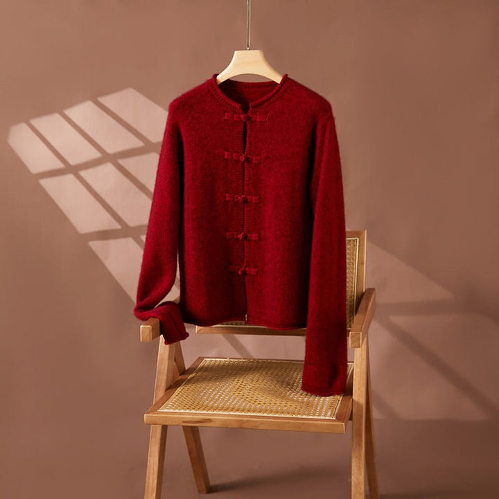 Vaagoon Retro Charm Cashmere Short Cardigan