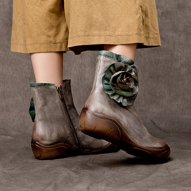 Vaagoon Chelsea Bloom Leather Women's Boots