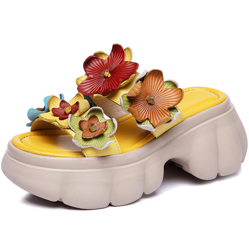 VAAGOON Nappa Floral Patterned Heeled Sandals