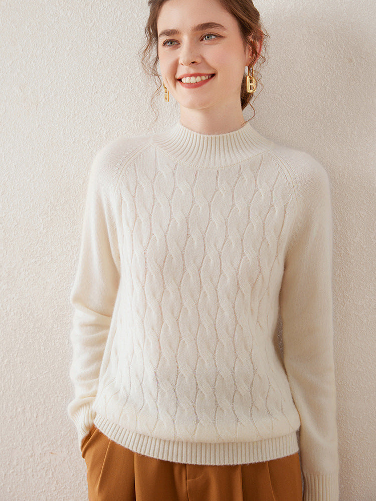 Vaagoon Maple Glow Cashmere Half Turtleneck Sweater