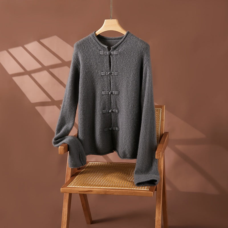 Vaagoon Retro Charm Cashmere Short Cardigan