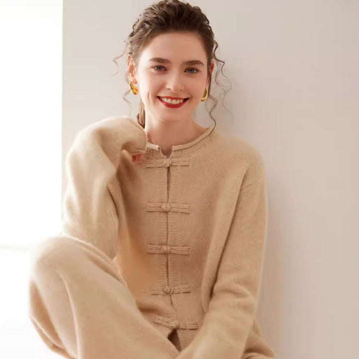 Vaagoon Retro Charm Cashmere Short Cardigan