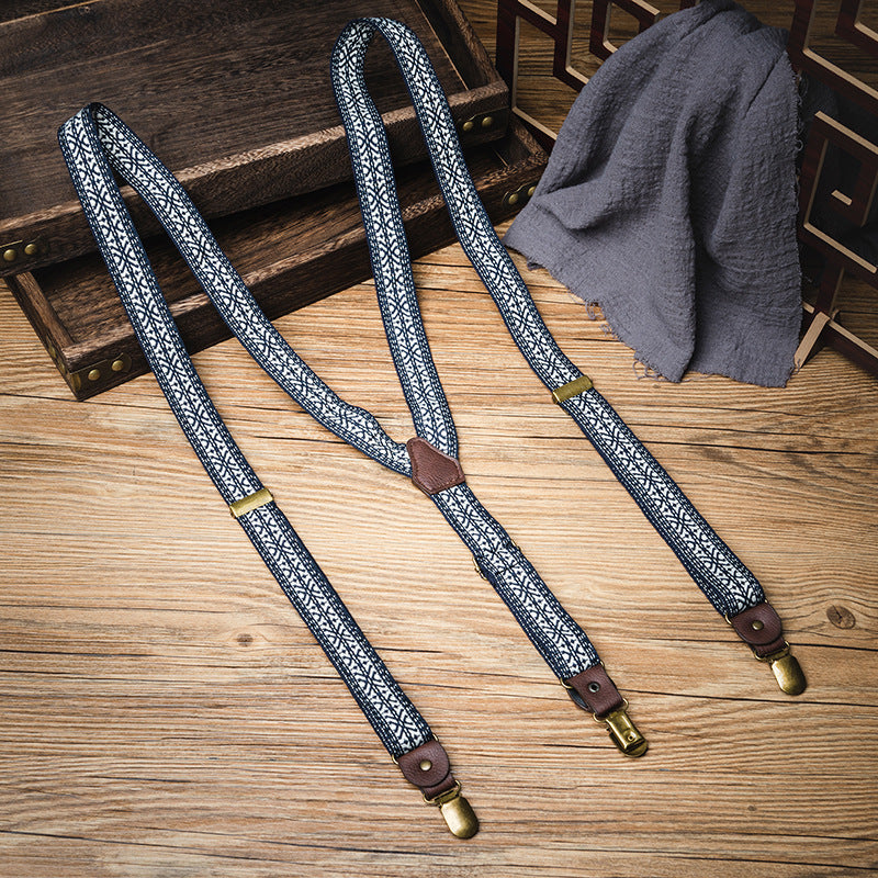 Vaagoon Tribal Grip Pants Suspenders