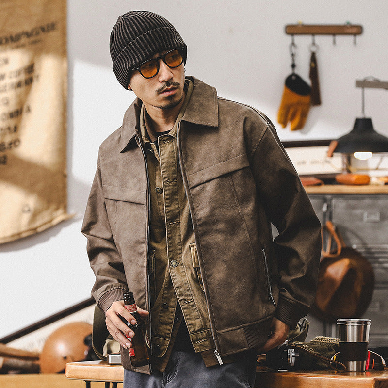 Vaagoon Brownstone Bomber Jacket