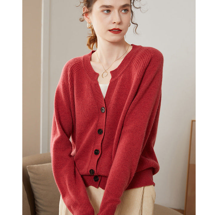 Vaagoon Imperial Red Cashmere Cardigan
