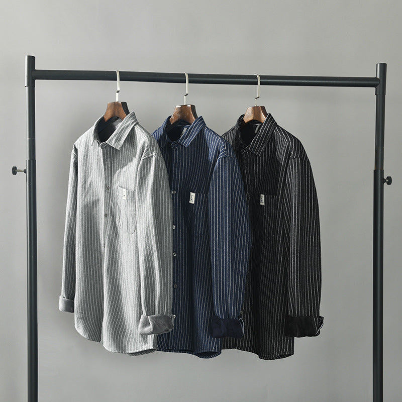 VAAGOON Deep Striped Overshirt