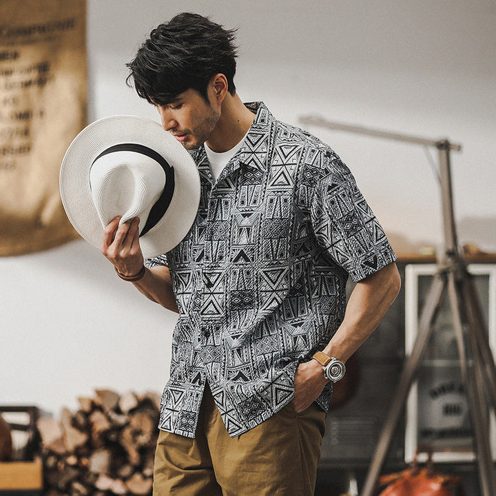 VAAGOON Tribal Pattern Shirt