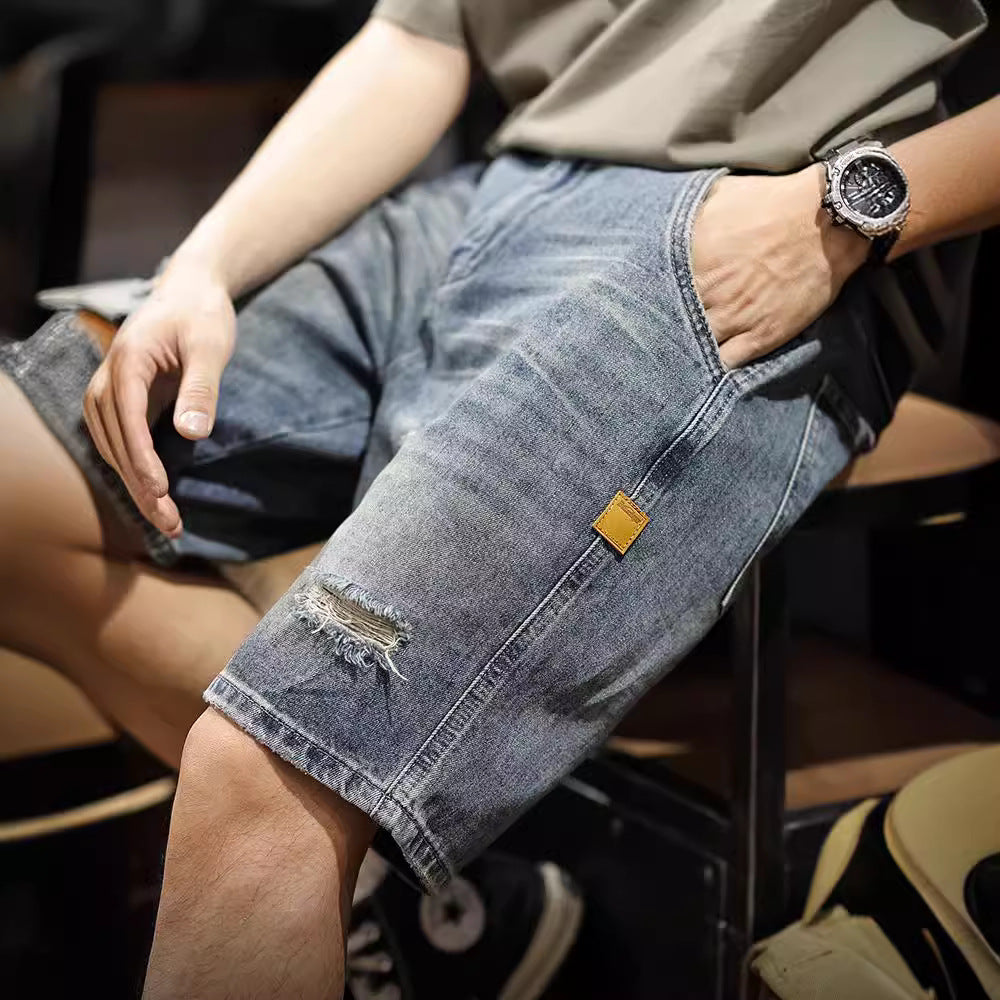 VAAGOON Street Fray Denim Shorts