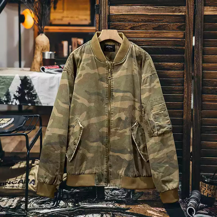 VAAGOON CAMOUFLAGE BOMBER JACKET