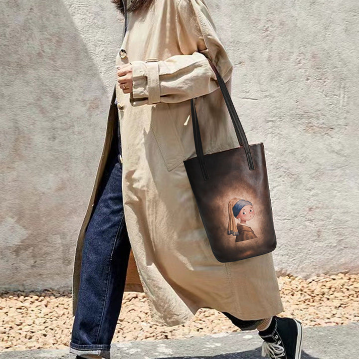 Vaagoon Bucket Style Leather Handbag