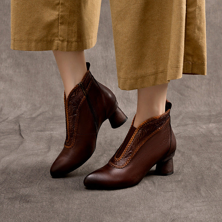 Vaagoon Shanghai Retro Style Genuine Leather Women's Shoes