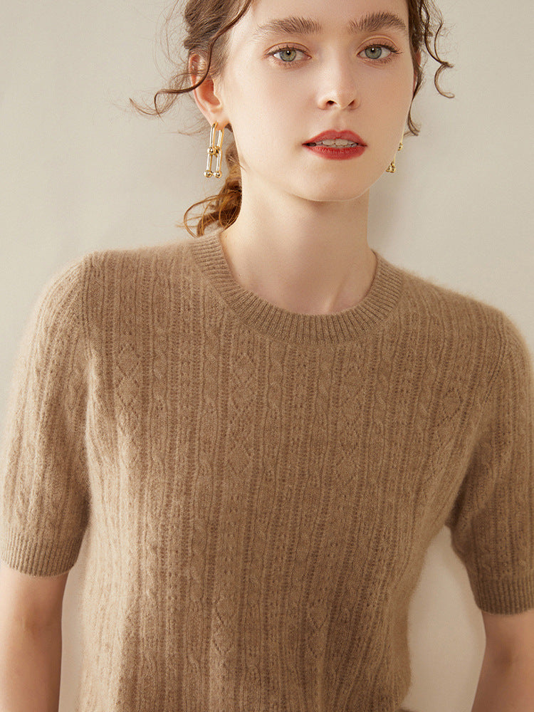 Vaagoon Cashmere Quarter-Sleeve Kazak