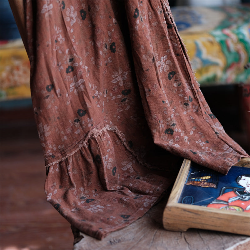 VAAGOON RETRO PATTERN SKIRT