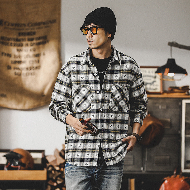 VAAGOON Autumn Check Spirit Shirt