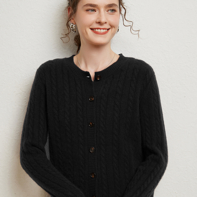 Vaagoon Nordic Cable Cashmere Cardigan