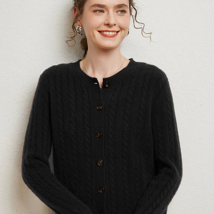 Vaagoon Nordic Cable Cashmere Cardigan