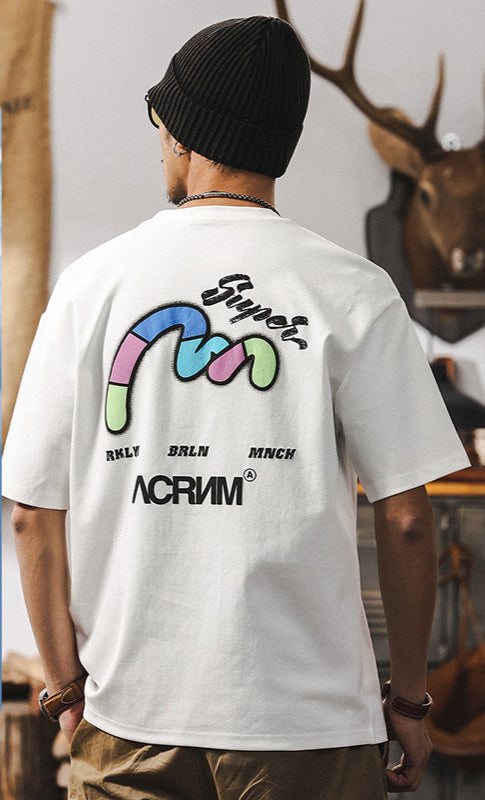 VAAGOON Electric Contrast Short Sleeve T-Shirt